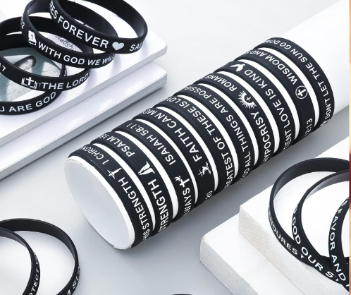 Bible Verse Bracelet (Black)