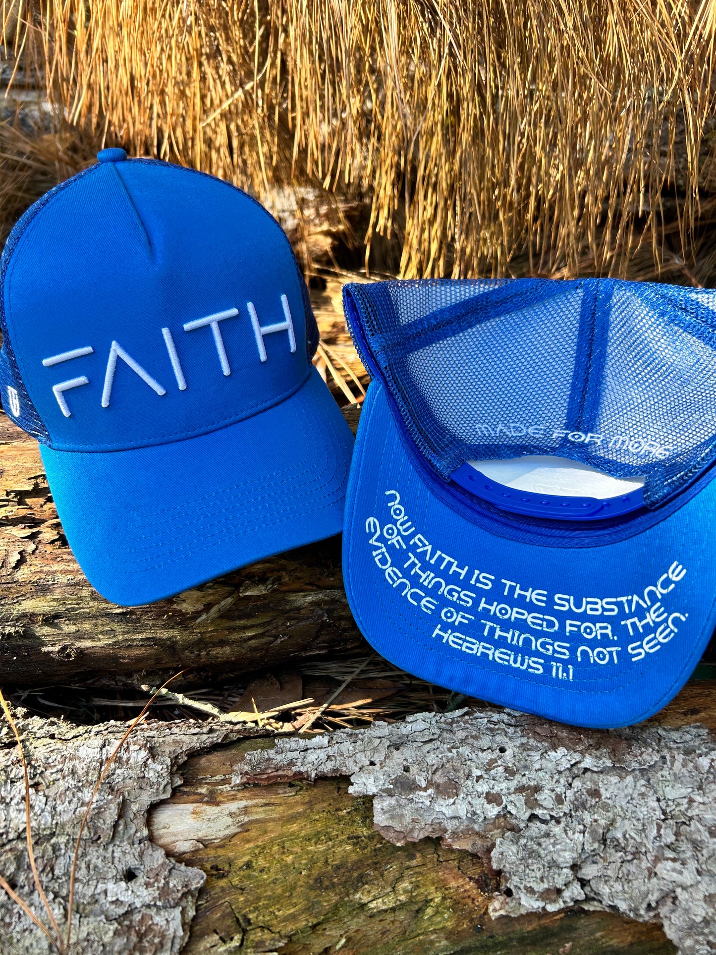 Faith- Blue & White